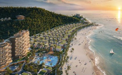 Vị trí bên bờ vịnh của Mey Retreat Bãi Lữ
